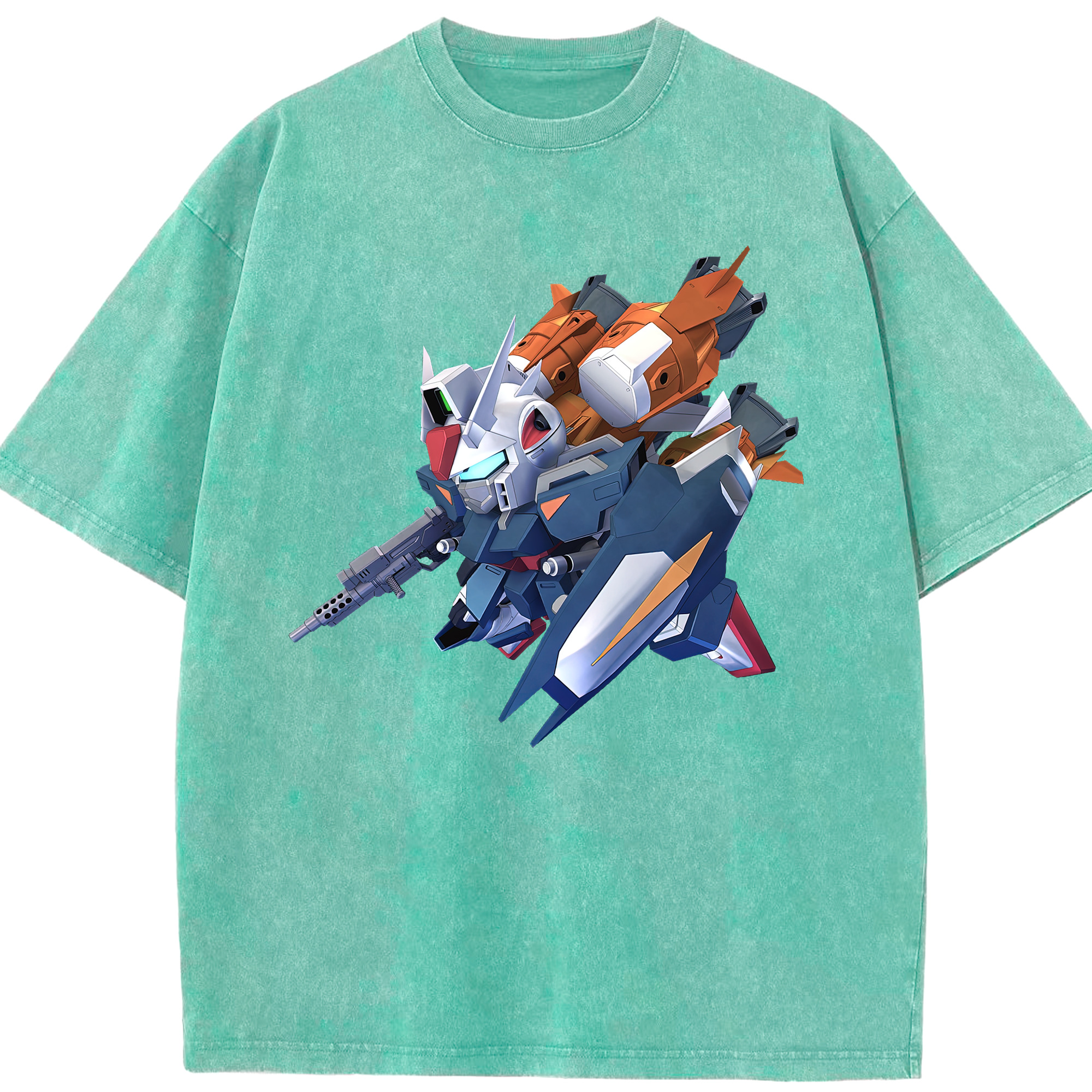 （画像用） 機動戦士ガンダム Mobile Suit Gundam 綿100% ヴィンテージ風 半袖Tシャツ（フロントプリント）